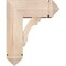 Ekena Millwork Olympic Arts and Crafts Smooth Bracket w/ Offset Brace, Douglas Fir, 7 1/2"W x 18"D x 22"H BKT0806X18X22OLY03SDF - alternate 4